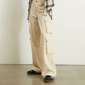 NWT PAC Sun 90s Baggy Cargo Jeans in Khaki SIZE 23